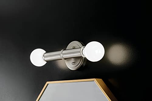 Image of Kichler Torche 9.75 Inch 2 Light Wall Sconce in Brushed Nickel