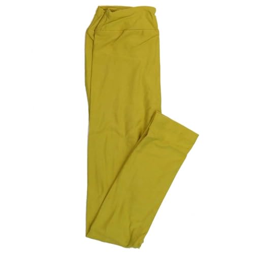 Lularoe Kids Large/XL LXL Solid Honeysuckle Leggings fits Kids Sizes 6-12 SOLID-HONEYSUCKLE-18.jpg Multicoloured