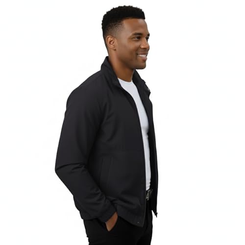 Image of NINQ Winter Jacket - Windproof Poca Cloth with Fur, Zipped mandarin Collar, 2 Front Pockets & Side Arm Pocket, Casual & Sportswear jackets for men