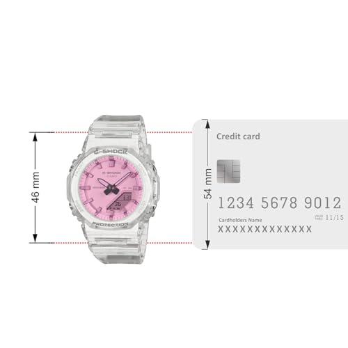 Image of Casio G-Shock Women GMA-P2100SR-7ADR Analog-Digital Pink Watch Women (G1823)