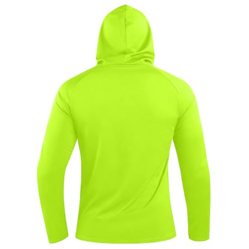 Image of Hoodies for Men UPF 50+ Sun Protection Fishing Shirts Long Sleeve Lightweight Rash Guard Shirt UV SPF Sweatshirt