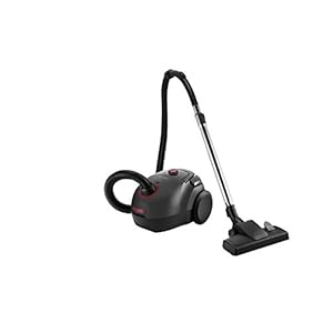 Grundig, VCC 3850 A stofzuiger met zak, 800W, 2,1 L, zwart/rood