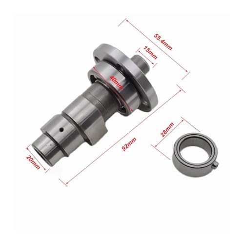 Árbol de levas CB125 con anillo para arranque a patada suave 3