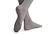 LissKiss Warm Striped Grey With Black Velvet Silicon Floral Garter 60 Den - Hold Ups