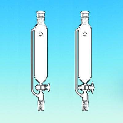 7292-32 Filtering Funnel, Cylindrical with 24/40 Standard Taper Joint, Pressure Equalizing, 250 mL Capacity, 1 mL
