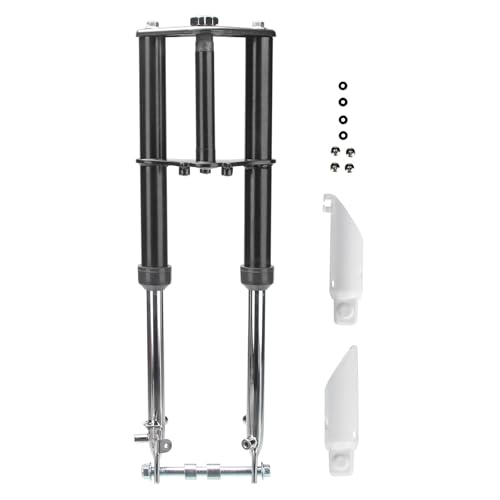 SUNQIAO XR50 Front Forks, 510mm CRF50 Fork Suspension for CRF50 XR50 SSR 50 110 125CC Dirt Pit Bikes (Black)