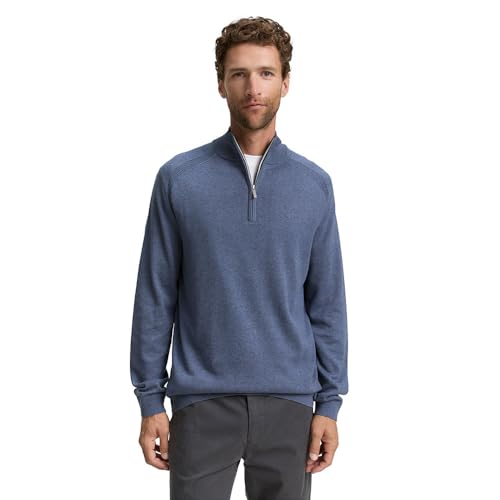TOM TAILOR Suéter sin Botones para Hombre, 18964 - Vintage Indigo Blue Melange, XL