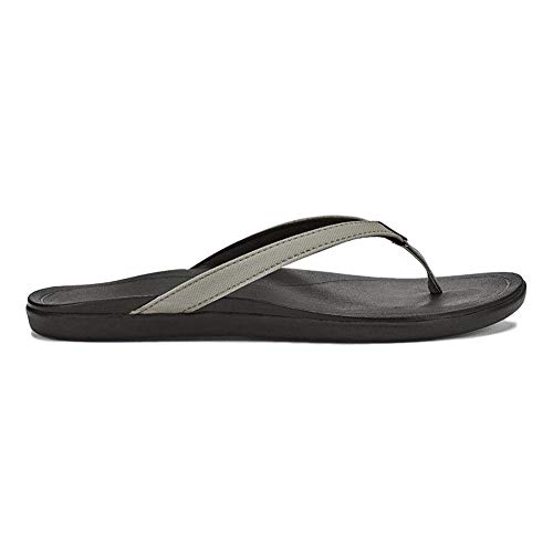 OluKai Ho'opio Slipper - Women's Cooler Grey/Black 7
