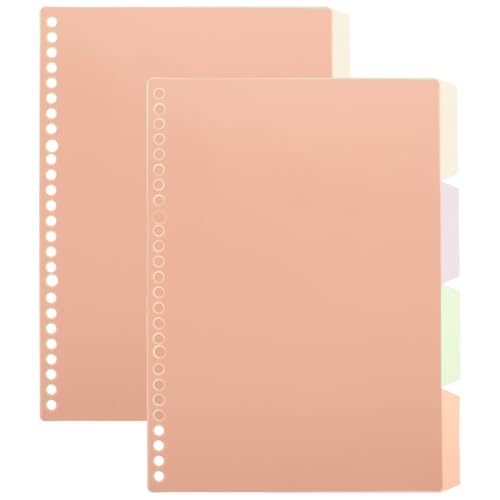 Separadores de página de carpeta de 10 piezas para organizar apuntes de oficina y estudios