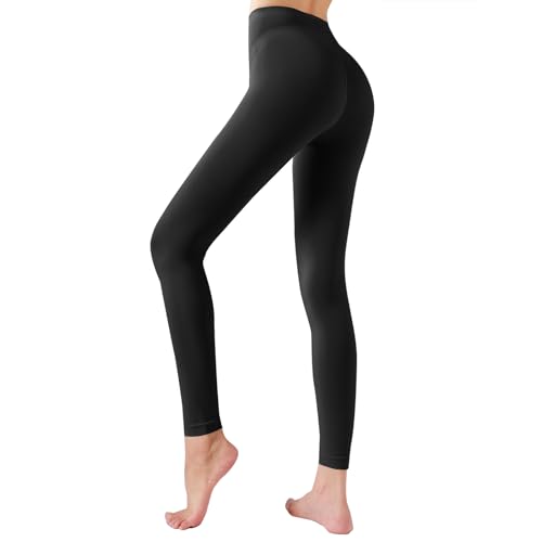 Image of Footless Tights for Women Women's Soft Full Length Leggings Light and Breathable High Waist Tight Pants
