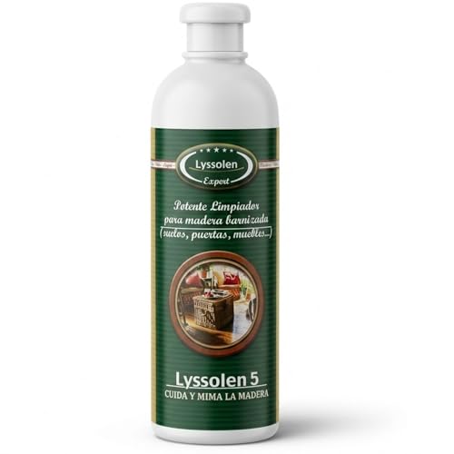 LYSSOLEN - Limpiador Parquet Profesional 1L - Friegasuelos para Suelos de Madera Barnizada y Laminados - Limpia, Protege y Nutre sin Residuos - PH Neutro de Secado Rápido