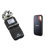 Zoom - H5 - Tragbarer 4-Spur-Recorder mit herausnehmbaren Kapseln - Lieferung mit XY-Kapsel & SanDisk Extreme Portable SSD 1 TB (tragbare NVMe SSD – Ansicht 1