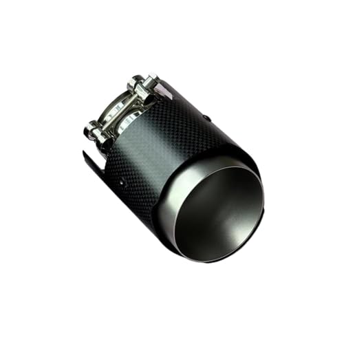 Tubo de escape de fibra de carbono mate y acero plateado de alta calidad ID67 OD89