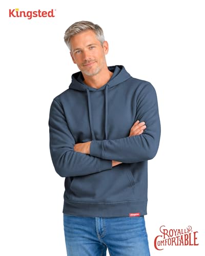 Kingsted Hoodie for Men – Super Soft Lightweight Sweatshirt – Premium Terry Fabric – Classic Everyday Comfort Fit - Image 3