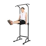 soges Power Tower Pull Up & Dip Station Multi-Function Home Strength Training Fitness Workout Station Height Adjustable, PSBB005-N
