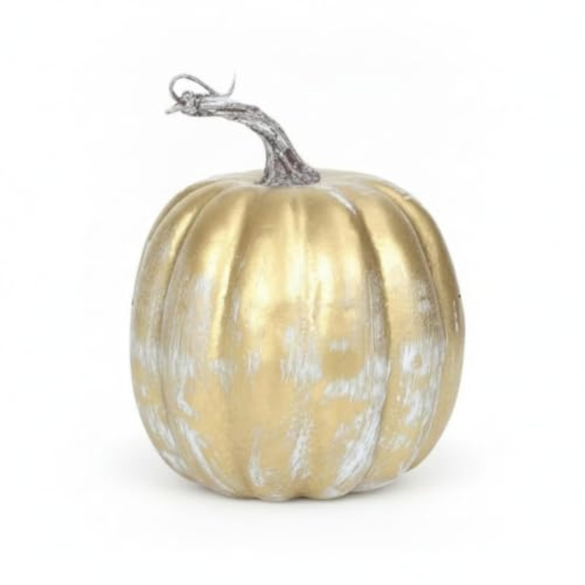 4 Pieces Shimmering Gold Artificial Pumpkin Models