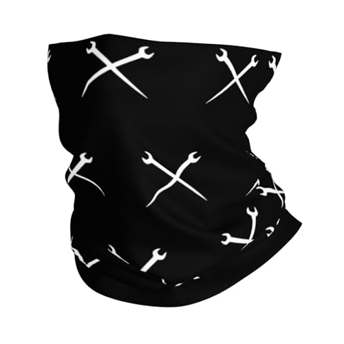 Crewneck Ironworker Crossed Tools Neck Gaiters Face Masks Scarves Sun Protection Balaclavas Headbands Unisex