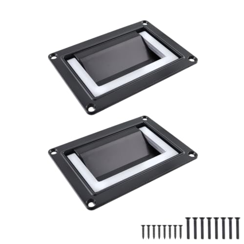 Image of Bitray Recessed Pull Handle 5.07 inch /129mm Zinc Alloy for Hatch - Black /Silver