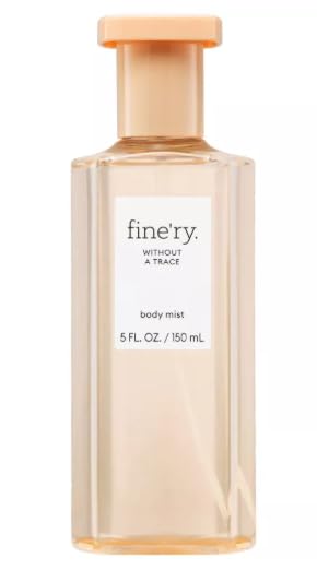 Fine’ry Without a Trace Body Mist, Long Lasting Scent, 5 fl oz