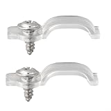 EXTRWORY Befestigungsklammern Clips für 5050 3528 5630 3014 für SMD-LED-Lichtstreifen, 10 mm breit, Epoxidmaterial, transparent (100 Stück)