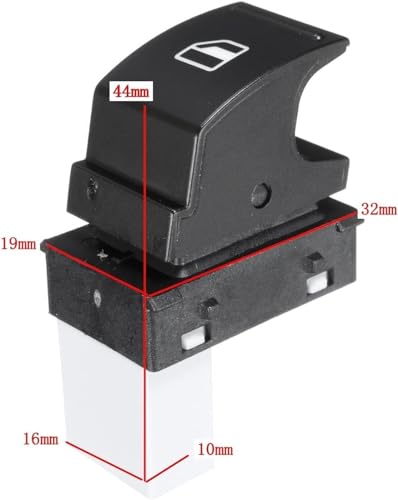 Bouton commande fenêtre électrique robuste pour Skoda Fabia Octavia 5J0959855 - 2