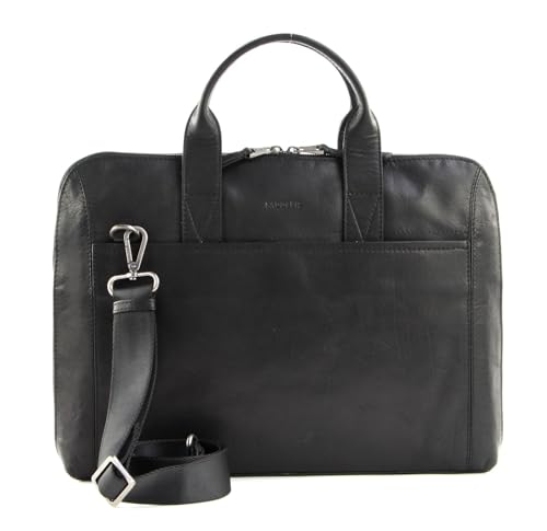Sac ordinateur portable Gustav SADDLER serviette bandoulière noir