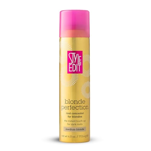 Image of Style Edit Root Touch Up Spray | Temporary Hair Color for Gray Roots and Thinning Hair | Salon-Quality, Transfer-Resistant Hair Concealer | Medium Blonde, 4 oz