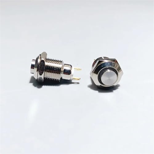 Interruptor de botón de metal de 10mm 1NO 3A para panel de control eléctrico 3