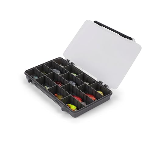 Image of Plano StowAway 3700 Stow Tackle Box, 4 Pack, with Corrosion-Preventive Rustricor, Single Latch Design, Transparent DuraView Lid, Stackable Storage for Fishing Bait, Lures and Gear