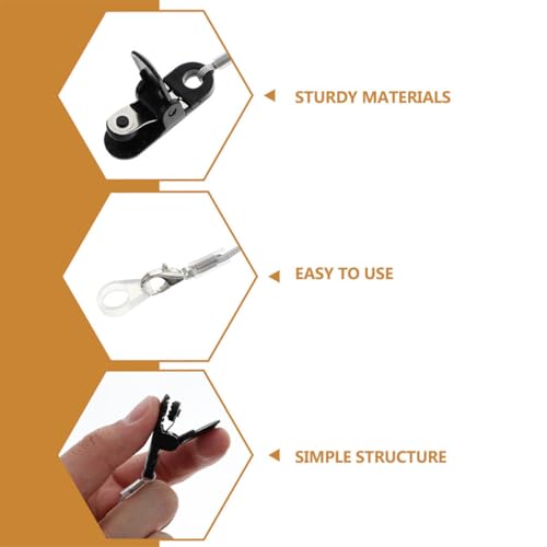 Cordón antipérdida para audífono de nylon resistente y silicona de alta durabilidad 3