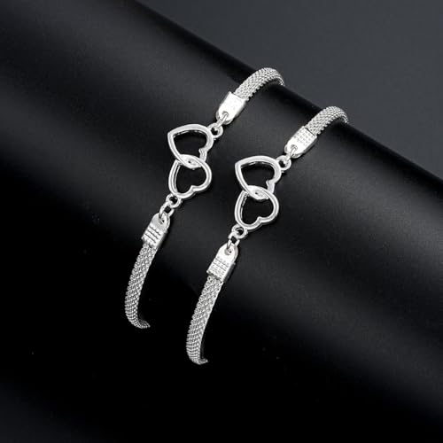 Image of Sora Tuki Ankle Bracelets for Women Waterproof Butterfly Heart Cross Anklets for Women Tennis Rhinestone Anklet Bracelet Large Plus Size Anklets Big Ankle Beach Summer Foot Jewelry