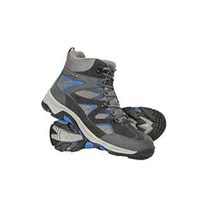 Mountain Warehouse Rapid Mens Waterproof Walking Boots – Rain Shoes Sturdy Grip, Eva Cushioned, Mesh Lined – For Spring Summer, Hiking, Camping in Wet Weather