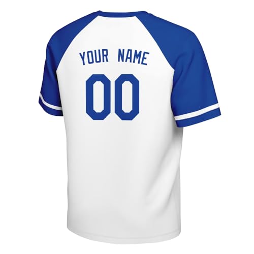Image of ANTKING T-Shirt Custom Name Number Crewneck Short Sleeve for Men Youth Gifts
