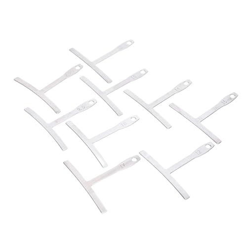 Guitar Radius GaugeUnderst Rad 9Pcs Guitar Radius Gauge Stainl Steel T S Ruler Fingerboard Measurement Luthier Tool Silver to Your Elevate Our Gauge Tool Designed You Radius (Silver)