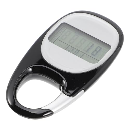 Compteur de marche 3D Homoyoyo en ABS noir avec écran mémoire pour le sport