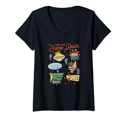 T-shirt Col V Cars Disney Pixar pour Revivre la Magie de l'Enfance