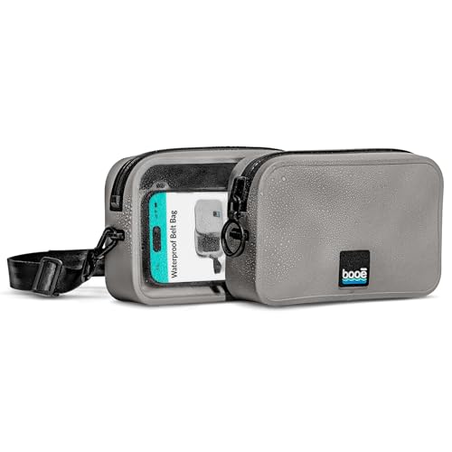 Booe Waterproof Belt Bag 100% Waterproof Fanny Pack for Women & Men - IP67 Submersible - Floating Dry Bag for Phone - Crossbody & Waist Pack - Beach Swimming Travel