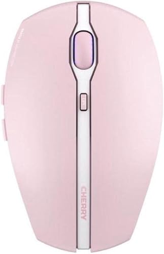 Cherry GENTIX BT - Mouse inalámbrico Bluetooth, función multidispositivo para hasta 3 dispositivos, resolución conmutable (10002000 DPI), 7 botones