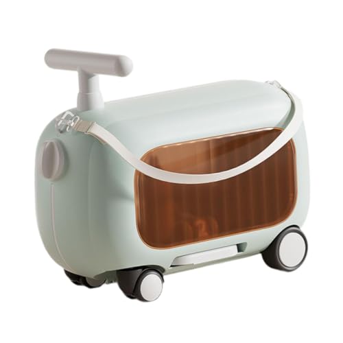 FashionCha Kinderkoffer zum Draufsitzen, geräumiges, Jungen und...