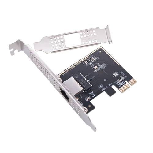 Tarjeta Ethernet PCIe 2.5Gbps con puerto RJ45 para conectividad de red de alta velocidad 2500Mbps con diseño metálico blindado miniatura 4