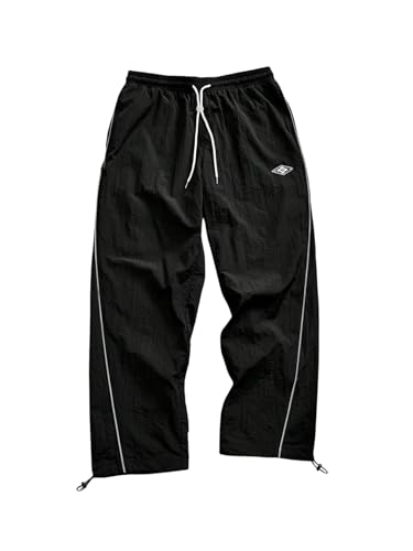 Amazon.com: SOLY HUX Men's Parachute Track Pants Baggy Sweatpants