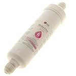 LG ADQ73693903 – Filtro de Agua Externo para Frigorífico Americano, Compatible con Modelos Side by Side, Original, Repuesto para Dispensador de Agua y Hielo, 6 Meses de Duración