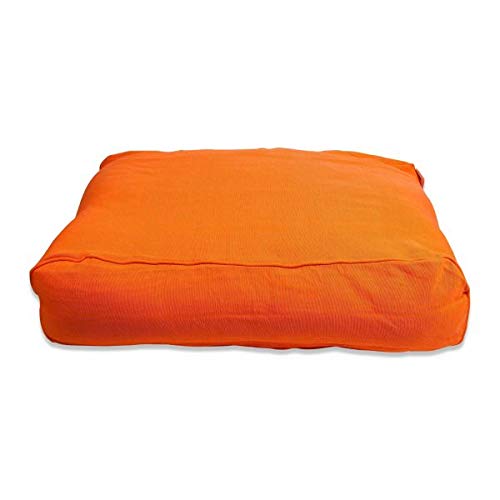 Puf Lex & Max Prof naranja de 90x60 cm con base acolchada de alta resistencia