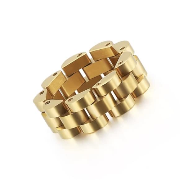 Image of 18K Gold Plated Watch Band Style Ring (8)