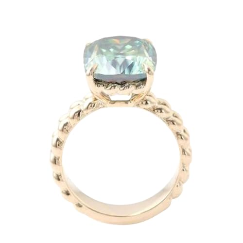 Bague topaze impériale en argent plaqué or qui ne ternit pas avec moissanite DEF-VVS