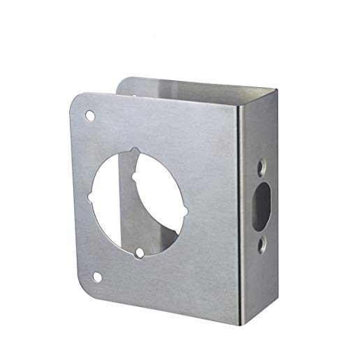 Sumbin Door Guard Reinforcer 1-3/4-Inch Thick by 2-3/8-Inch Backset 2-1/8-Inch Bore Door Guard with Stainless Steel Color