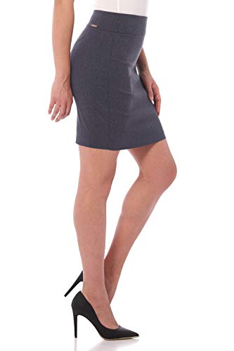 Image of Rekucci Women's Ease Into Comfort Above The Knee Stretch Pencil Skirt