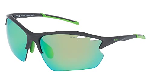 Lunettes gris/vert INVU protection solaire monture universelle légère