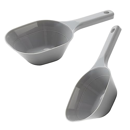 DDMOMMY 2 PACK 1 Cup Capacity Dog Food Scoop, Lines for 1/2 Cup and 1 Cup Dog Puppy Cat Plastic Pet Food Scoop