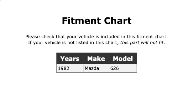 Miniatura 2 de Fan and Alternator Accessory Drive Belt Compatible with Mazda 626 1982 PC-166343